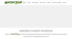 Desktop Screenshot of montereyzoo.org